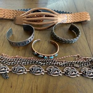 Lot of Vintage Southwestern Copper Jewelry